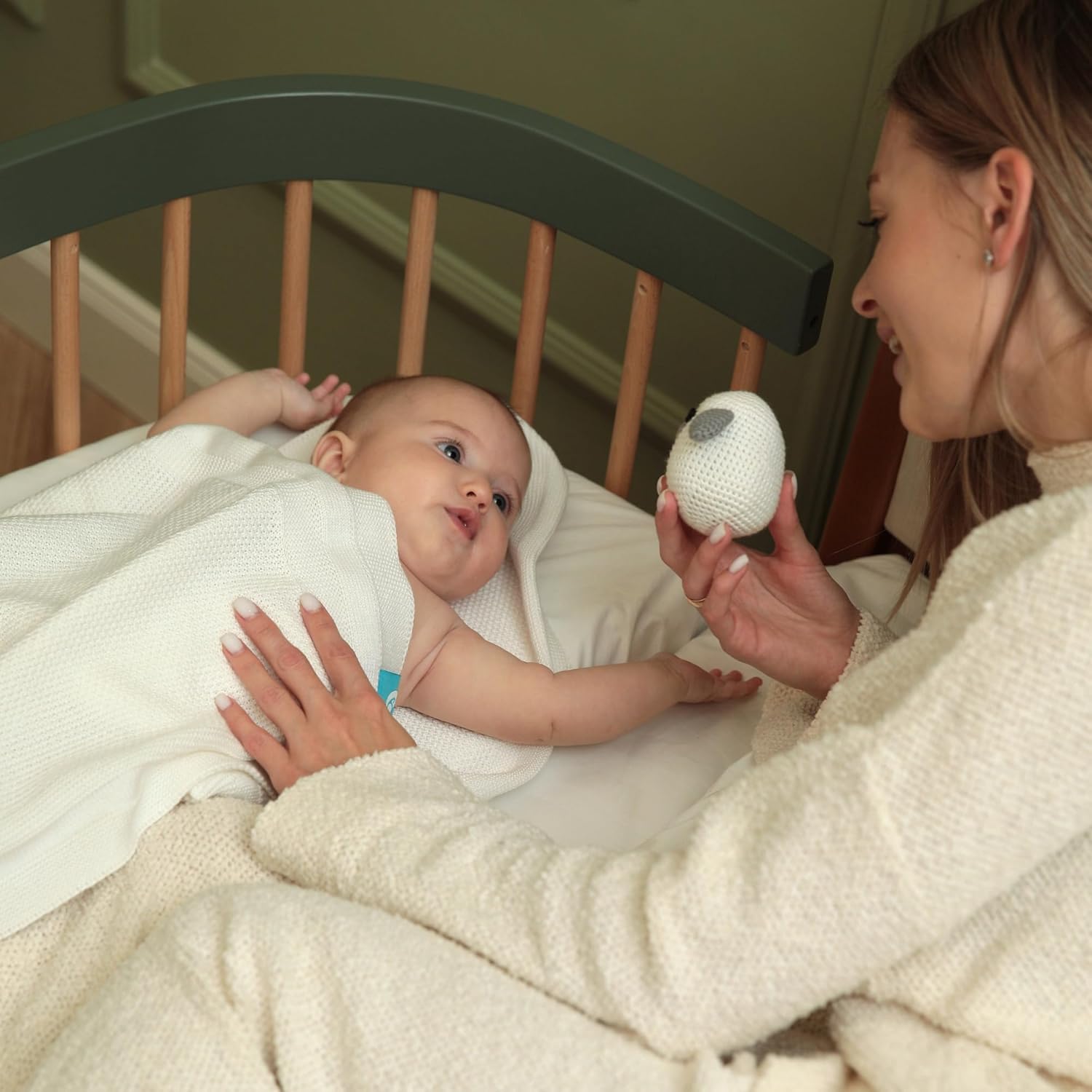 tweeto® Babybett 7 in 1 – mitwachsendes Babybett aus Holz | höhenverstellbares Beistellbett & Gitterbett | umbaubar zu Kinderbett & Laufstall (Buche Natur)