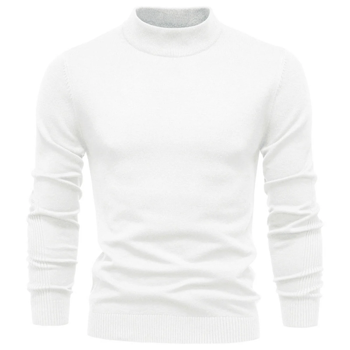 Men's Mockneck Pullover Sweater
