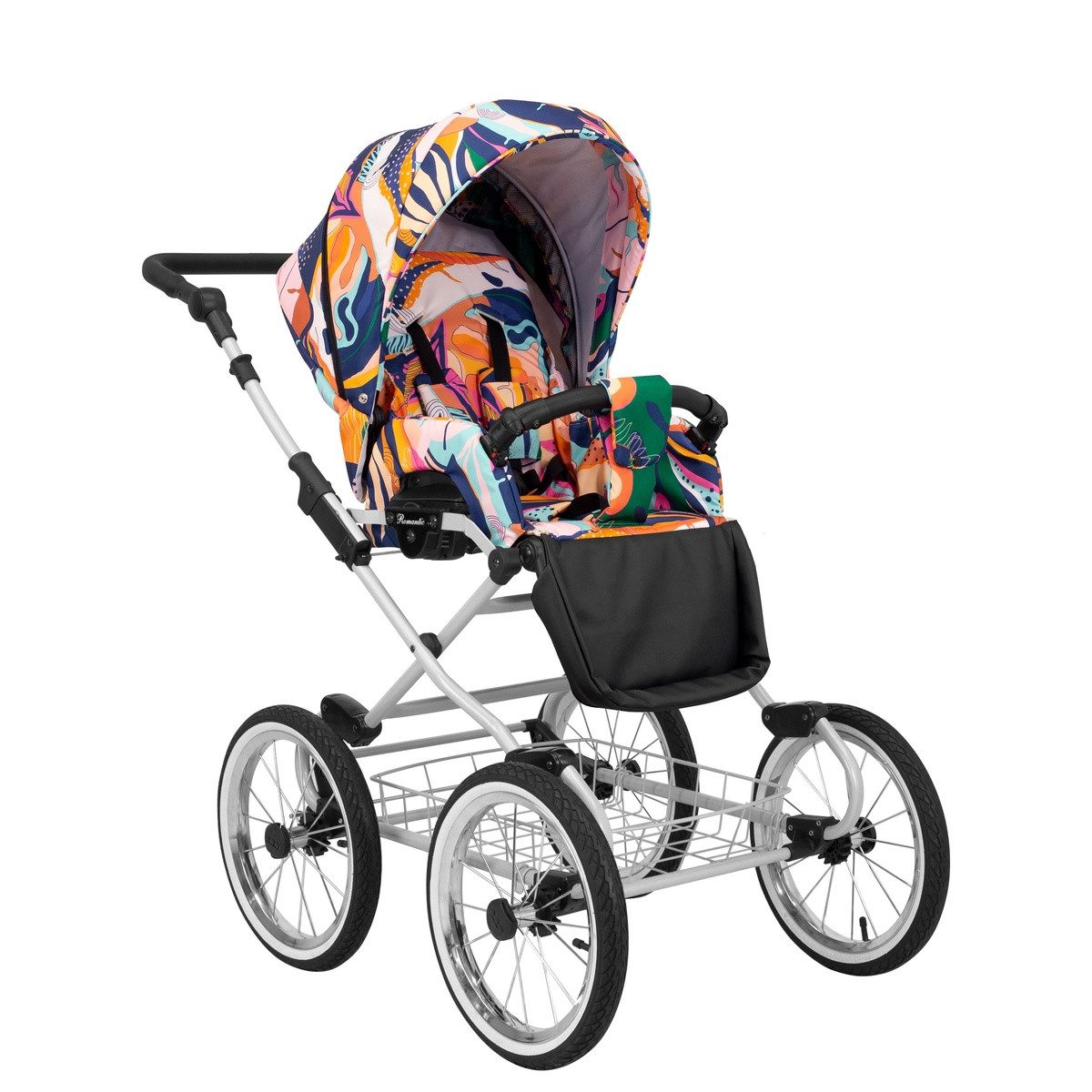 Kombi-Kinderwagen Romantic 3-in-1 Kinderwagen mit Cosmo Autositz mit AIR Wheels