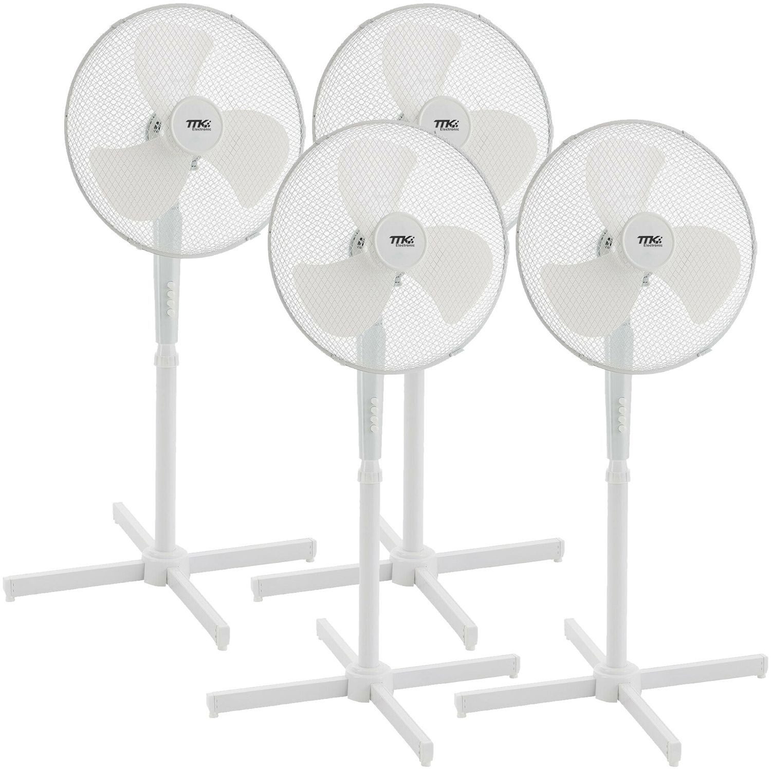 Standventilator 4x Standventilator Ventilator Windmaschine Luftkühler Oszillierend 40W