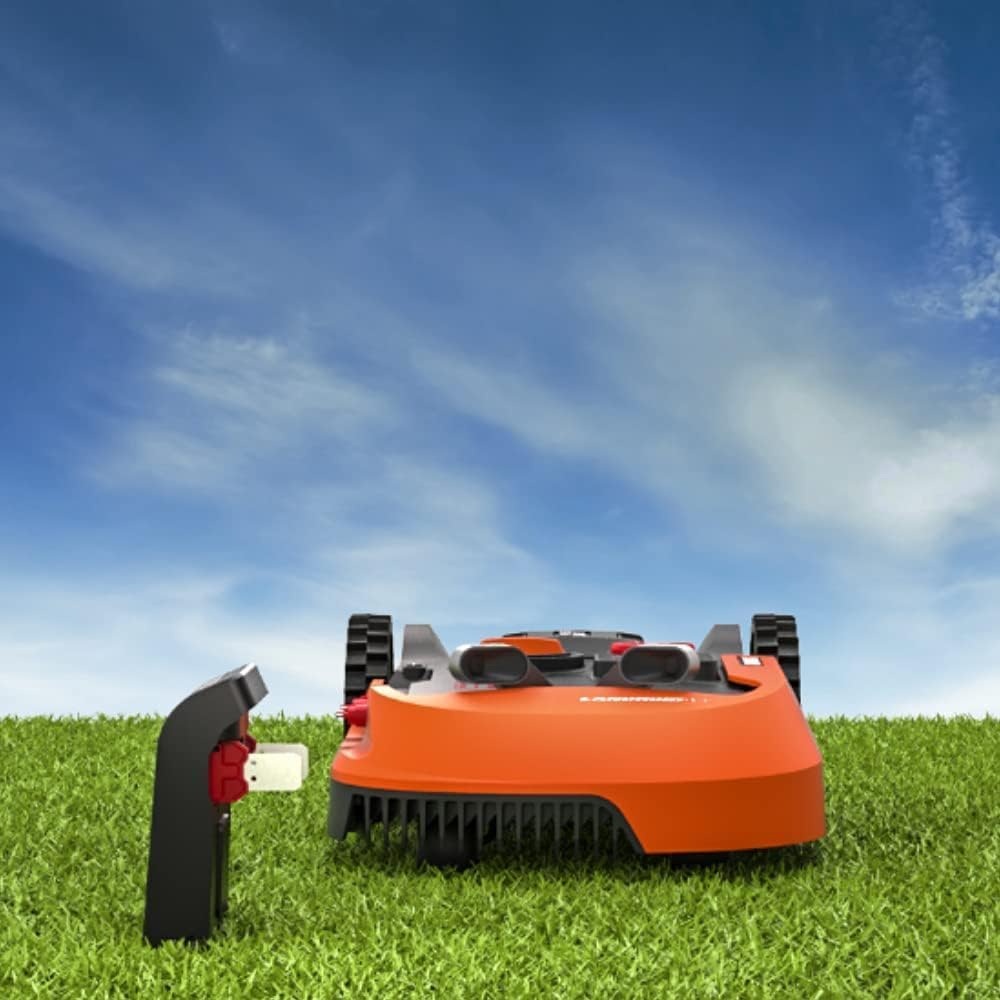 WORX Landroid WR169E Mähroboter mit Begrenzungskabel für Gärten bis 300m² - AIA Navigation - App Steuerung, WLAN, Bluetooth - Cut-to-Edge - 16 cm Schnittbreite - 30-60 mm Schnitthöhe