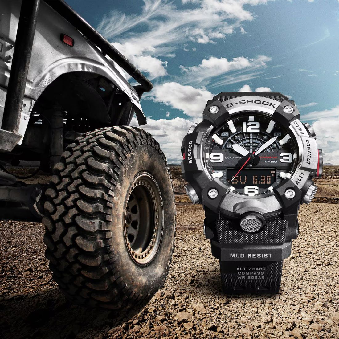 Orologio G-Shock Mudmaster GG-B100XM-1AER lunetta in acciaio inox