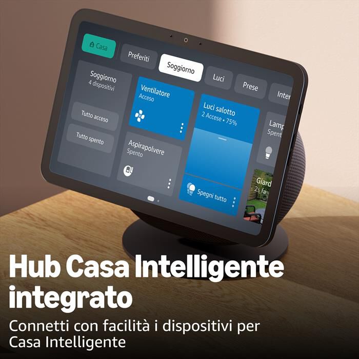 AMAZON - NUOVO AMAZON ECHO SHOW 8 (2025 RELEASE)-Glacier White