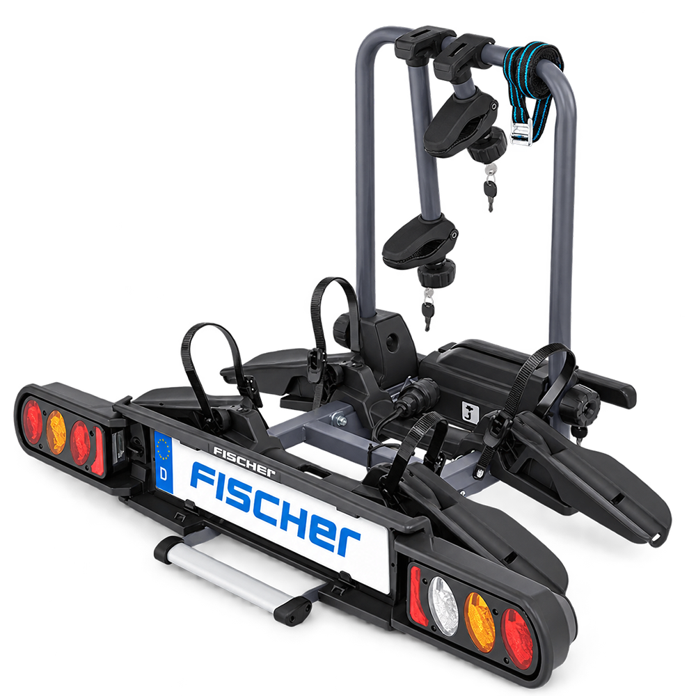 Fischer Kupplungsfahrradträger ProlineEvo 2 Fahrradträger für Anhängerkupplung und Auto Heckträger