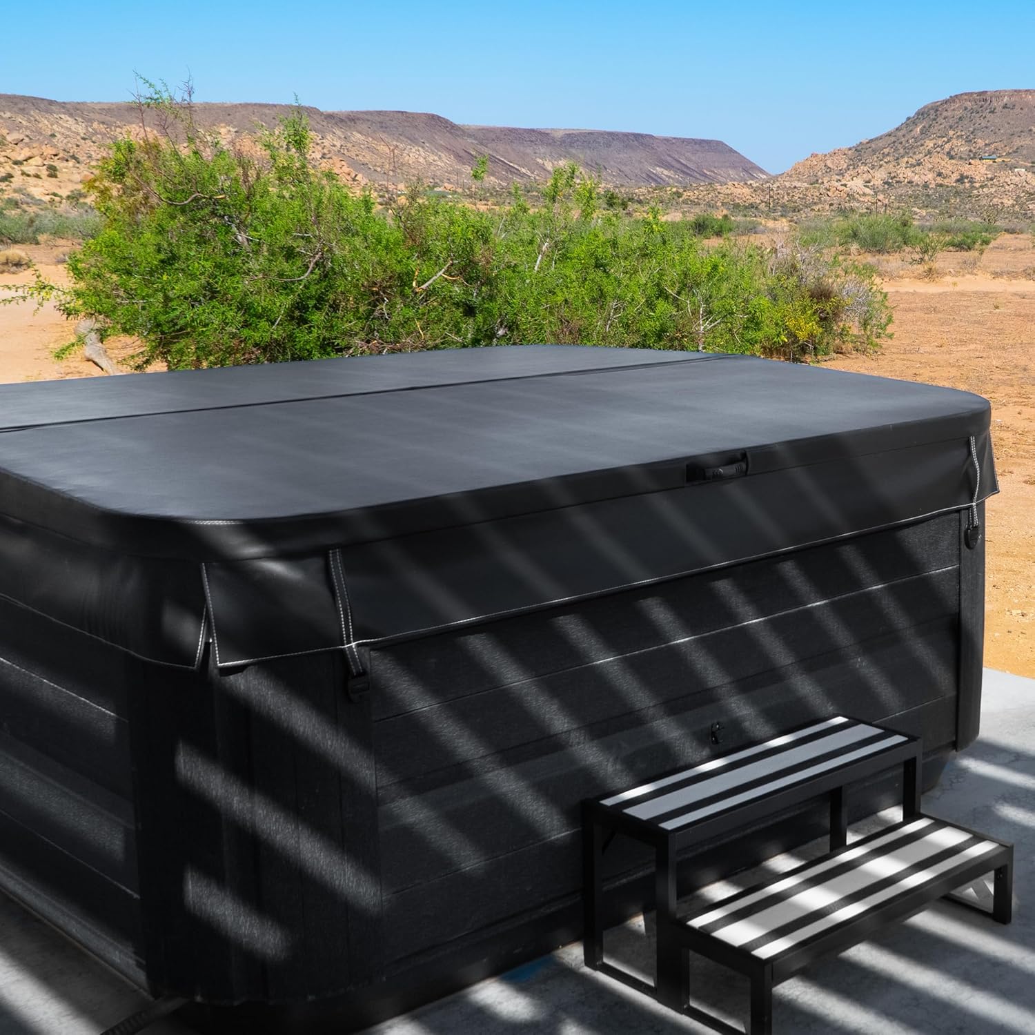 The Cover Guy Hot Tub Cover | Replacement Spa Covers with UV Protected Vinyl + High Density Foam | Energy-Saving Cover for All Climates | Fits Square Tubs with 88-90
