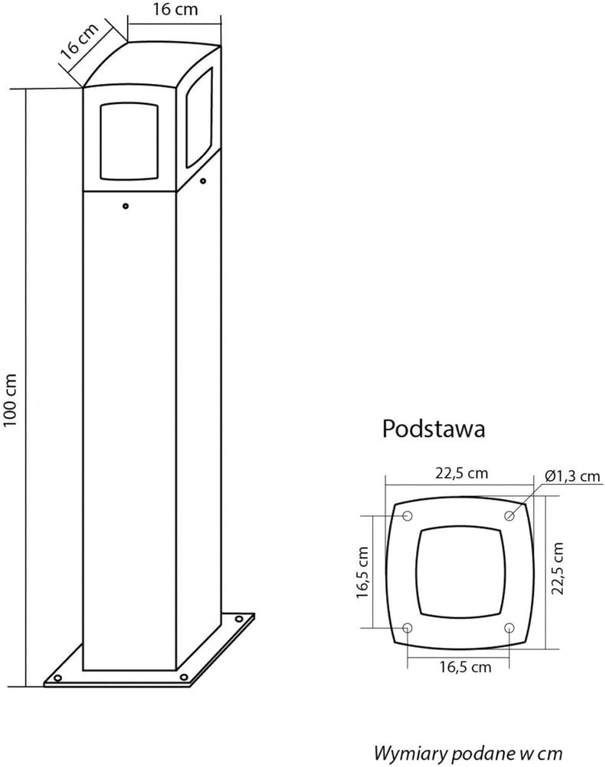 Licht-Erlebnisse Pollerleuchte Outdoor Aluminium Dunkelgrau IP65 Weg Garten Eingang 100 cm hoch E27 bis 100 W blendarme Wegeleuchte für außen NEURAM