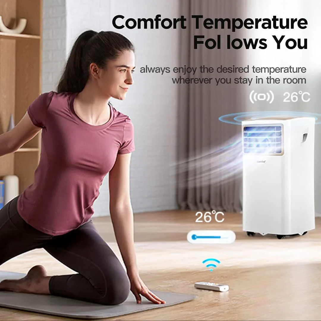 Comfee Mobiles Klimagert Easy Cool 2.0, 7000 BTU 2,0kW, K��hlen&Ventilieren&Entfeuchten, Raumgre bis 68m(25�O), APP-Steuerung/Alexa/Google Home/IFTTT, Mobile Klimaanlage mit Abluftschlauch