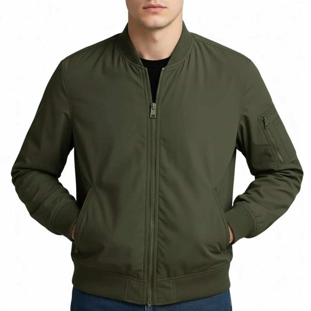 12 Pack Adult Spring Bomber Jacket in Olive