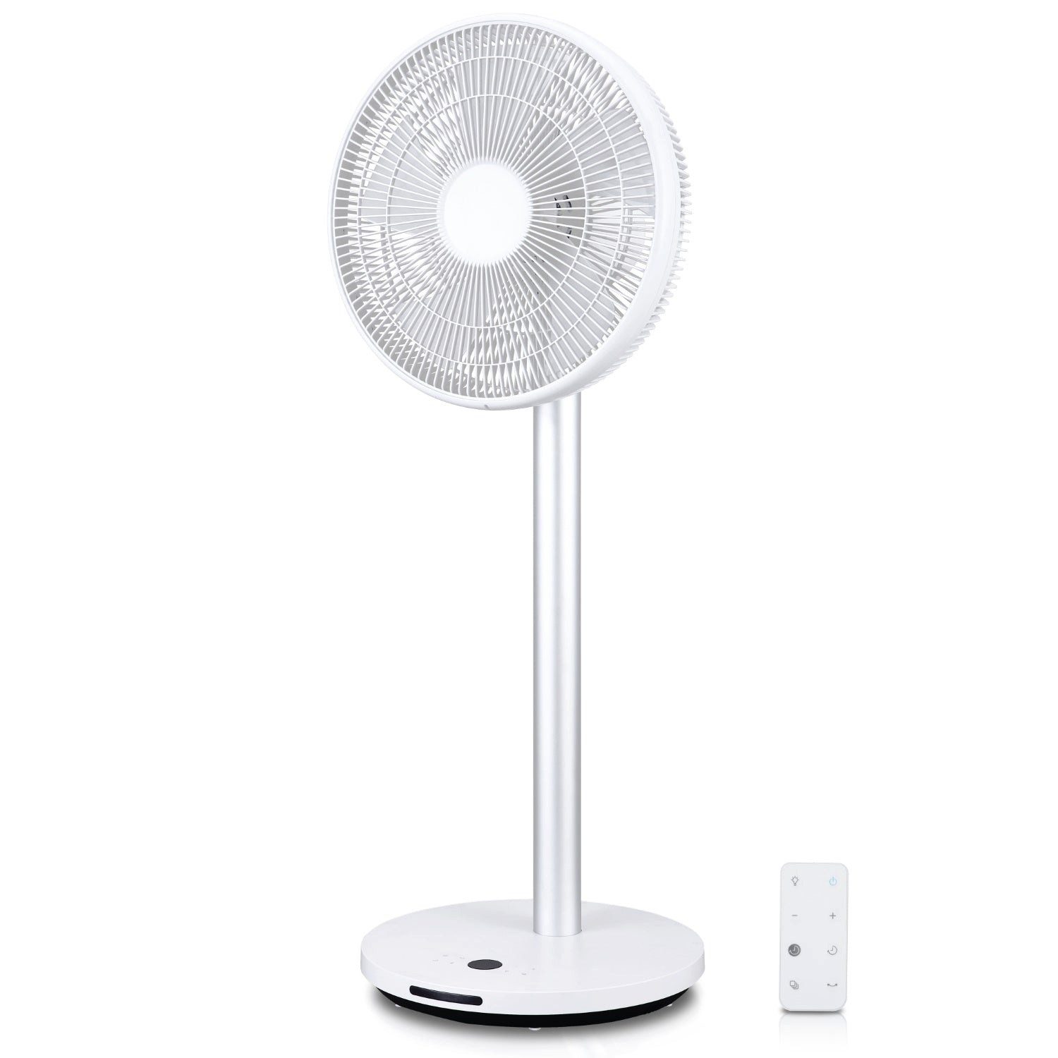 Bodenventilator Extra leiser DC Designventilator mit Fernbedienung, 12 Geschwindigkei…