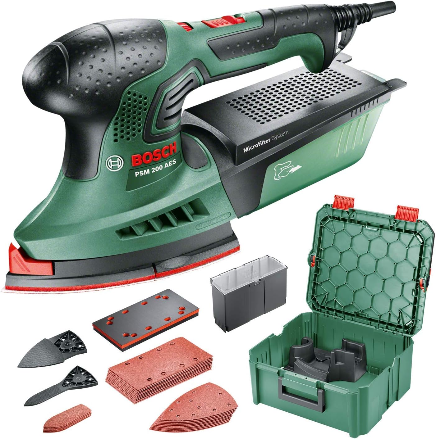 Bosch Levigatrice palmare PSM 200 AES (200 W, in SystemBox M)