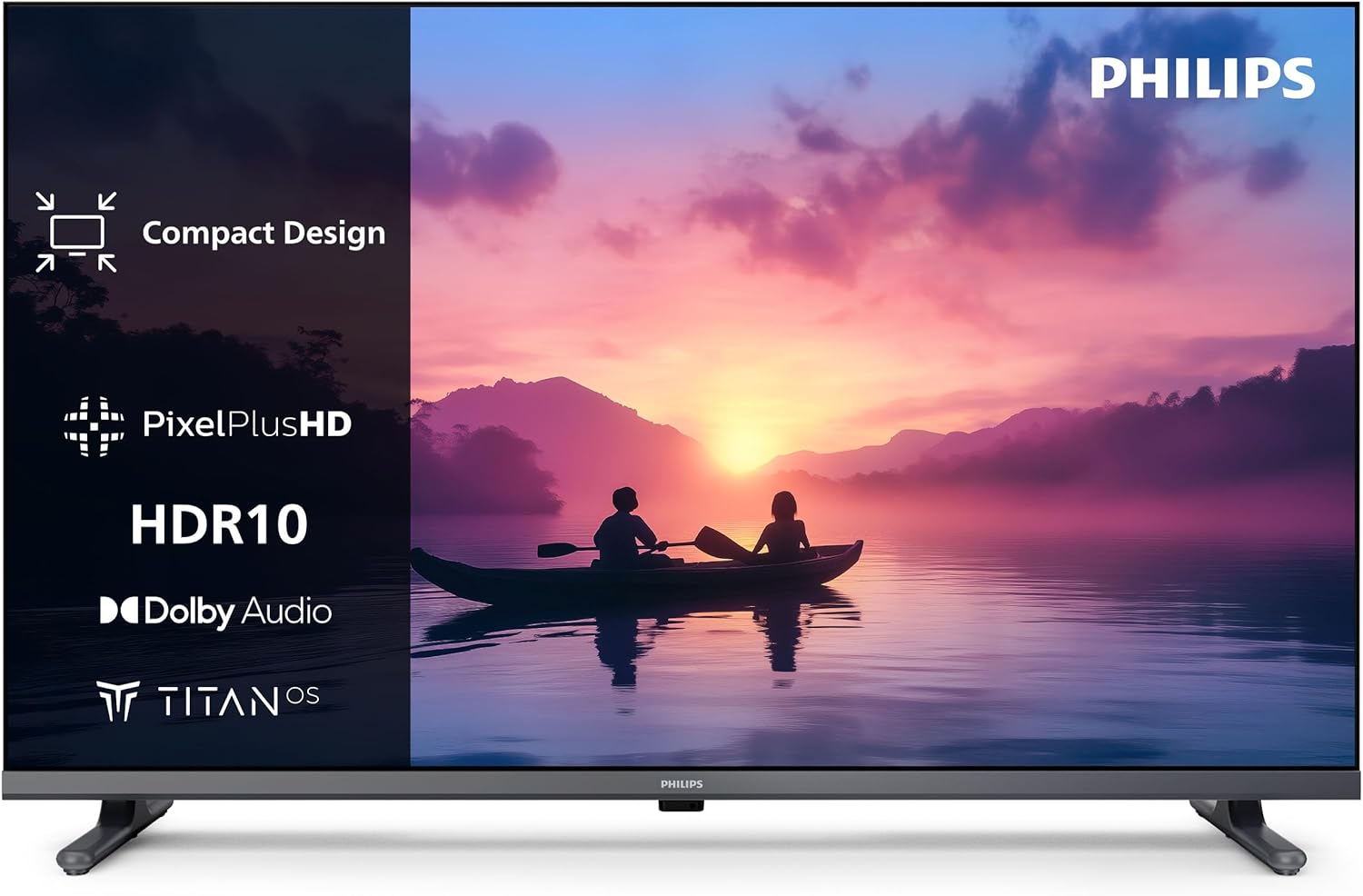 32PFS6000 HD LED Smart TV - Display 32’’ con Pixel Plus, piattaforma Titan OS e Dolby Digital Sound - Funziona con Alexa e Google Voice Assistant