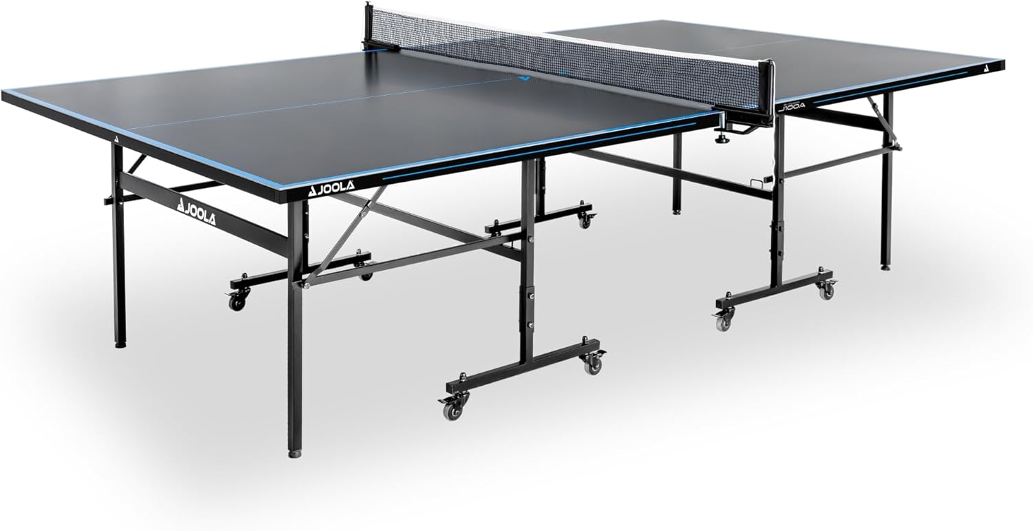 JOOLA Tavolo da ping pong professionale per esterni, 6 mm, superficie composita in alluminio, resistente alle intemperie, pieghevole, con rete inclusa