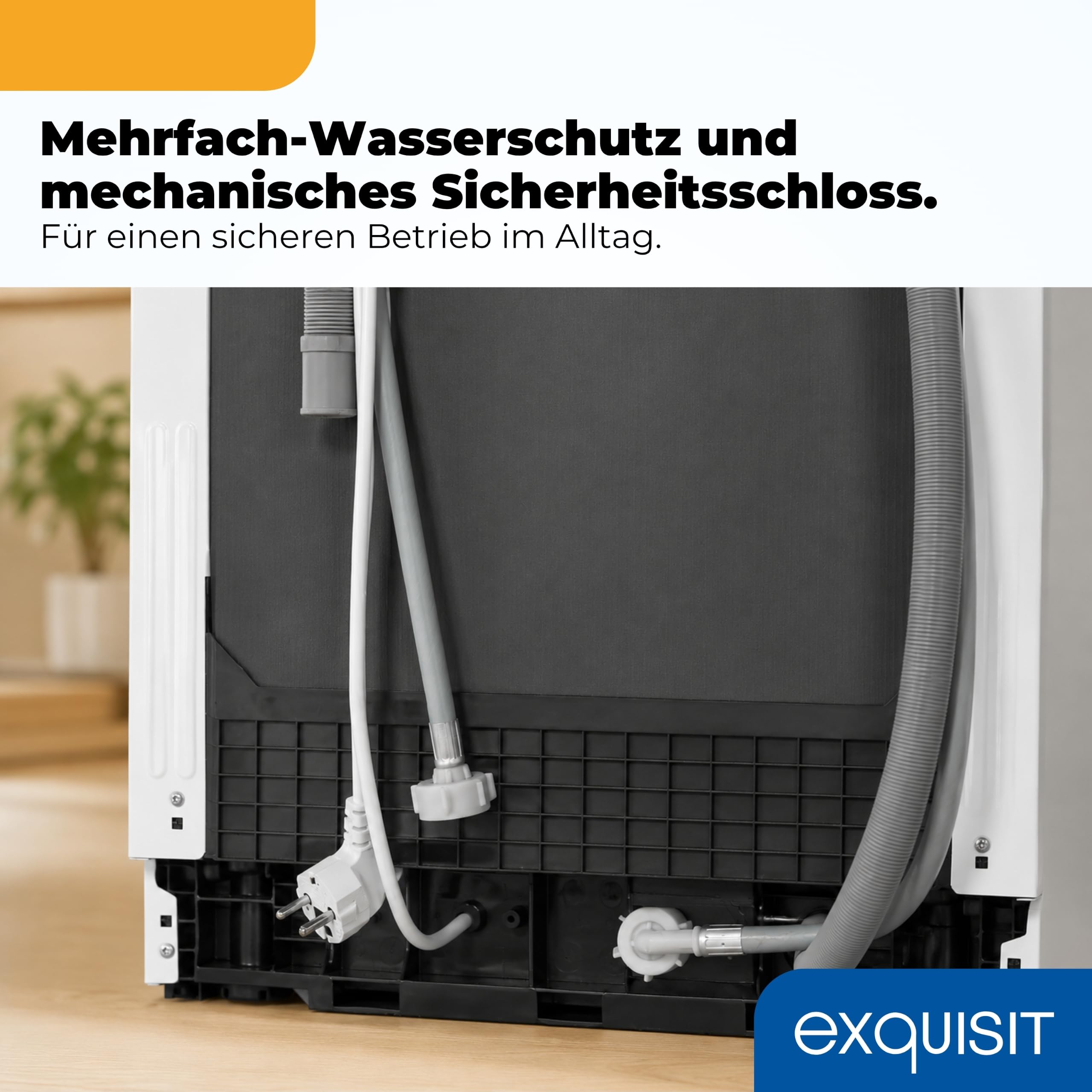 Freistehende Spülmaschine 45 cm für 9 Maßgedecke, 7 Programme bis 65 °C mit ECO-Modus und 49 dB(A), weiß