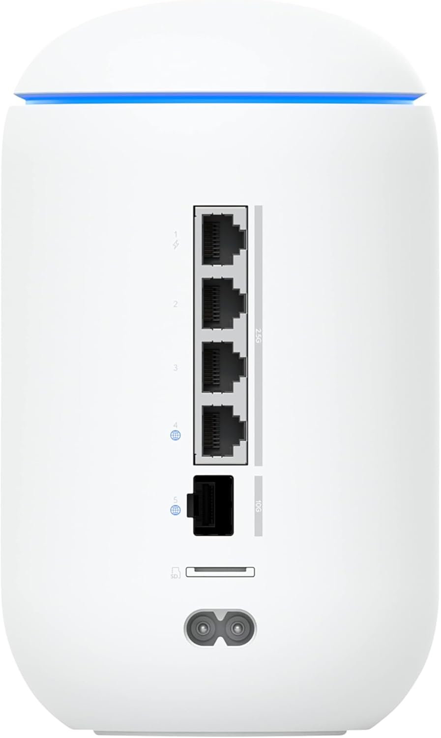 Ubiquiti Dream 7 router wireless 2.5 Gigabit Ethernet Tri-band [2,4 GHz/5 GHz/6 GHz] Bianco (Ubiquiti UniFi Dream Router UDR7 [5 GbE RJ45 Ports, WiFi 7] 802.11be, 4x4 MU-MIMO Technology)