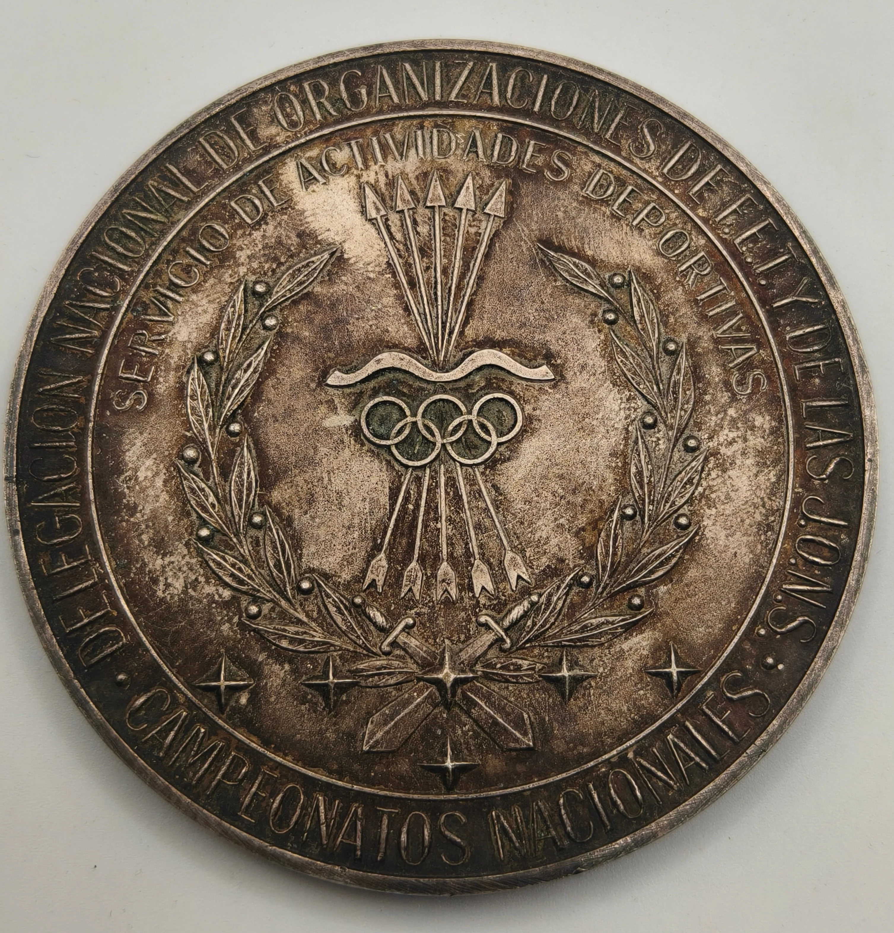 Phalanx Gun Shoot Medal. Spain Franco's period.