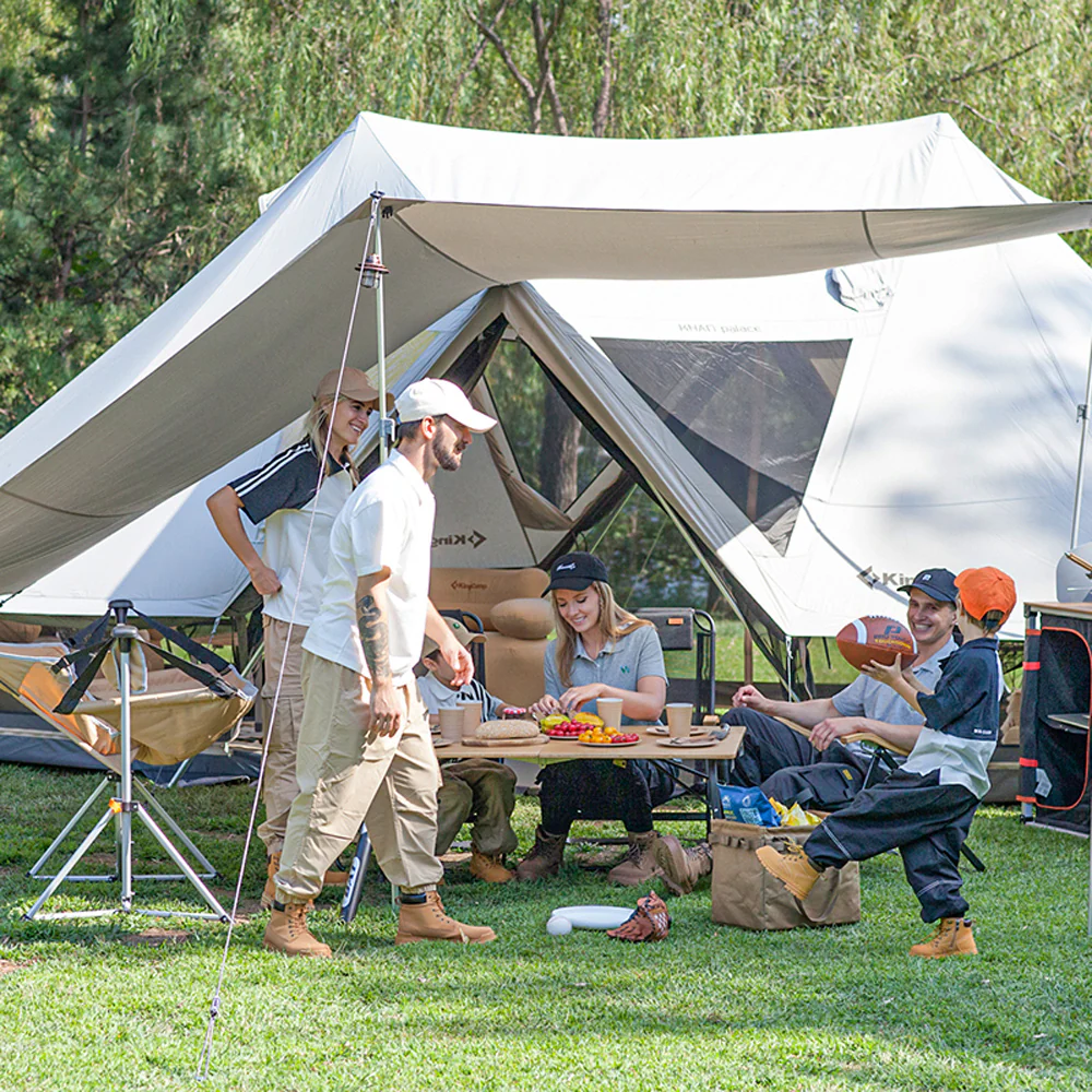 2025 KingCamp Khan Palace – Ampia tenda glamping con ventilazione variabile, altezza interna elevata e opzione per camino, ideale per grandi gruppi