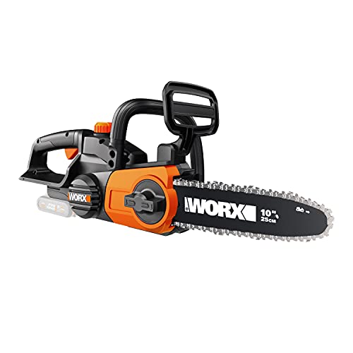 Worx WG322E.9 Elettrosega Sega Da Giardino A Batteria 20V Motosega Elettrica Da Potatura & WA3601 Kit 1 Carica Batteria Rapido   1 Batteria Power Share 20V/2.0Ah agli Ioni di Litio : Fai da te