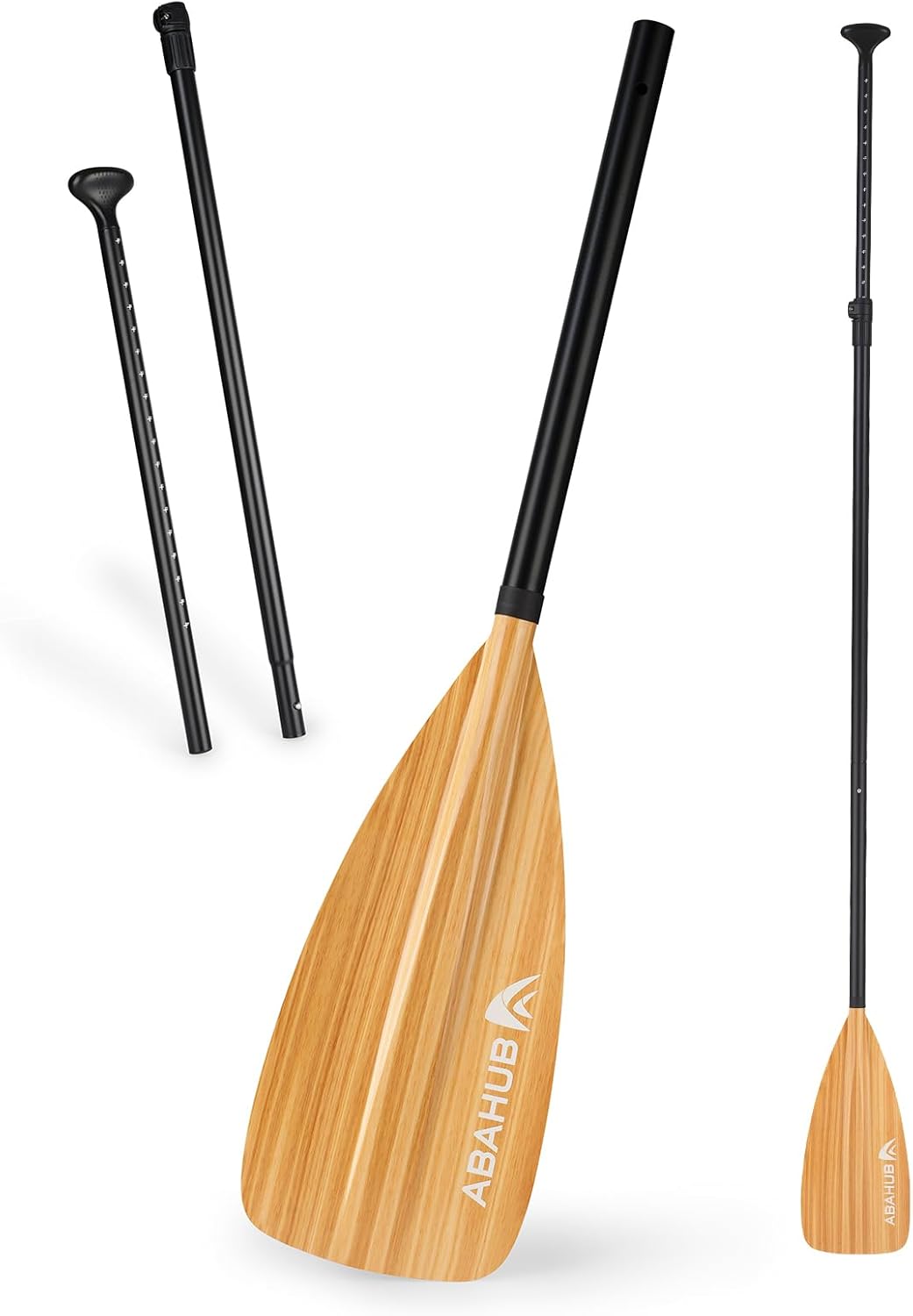 Abahub Pagaia SUP Alluminio Remi SUP Paddle Stand Up Paddle Telescopico 173-213 cm per Tavola da Surf Canoa SUP, Lama in Nylon di Plastica in Nero/Blu/Verde/Rosso/Arancione/Giallo