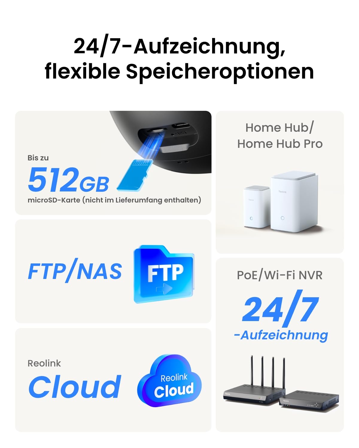 4K PTZ Überwachungskamera außen TrackFlex Floodlight WiFi mit Wi-Fi 6 6x Hybridzoom 3000 Lumen Auto-Tracking und KI-Erkennung