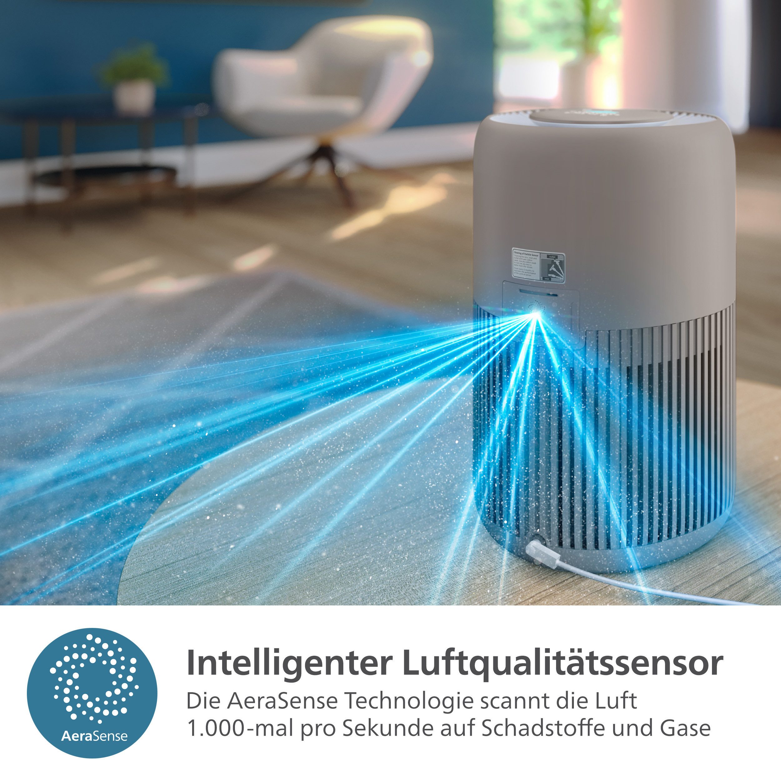 Luftreiniger AC0921/14 PureProtect Mini 900 Series, Luftreinigungsrate 250 m³/h