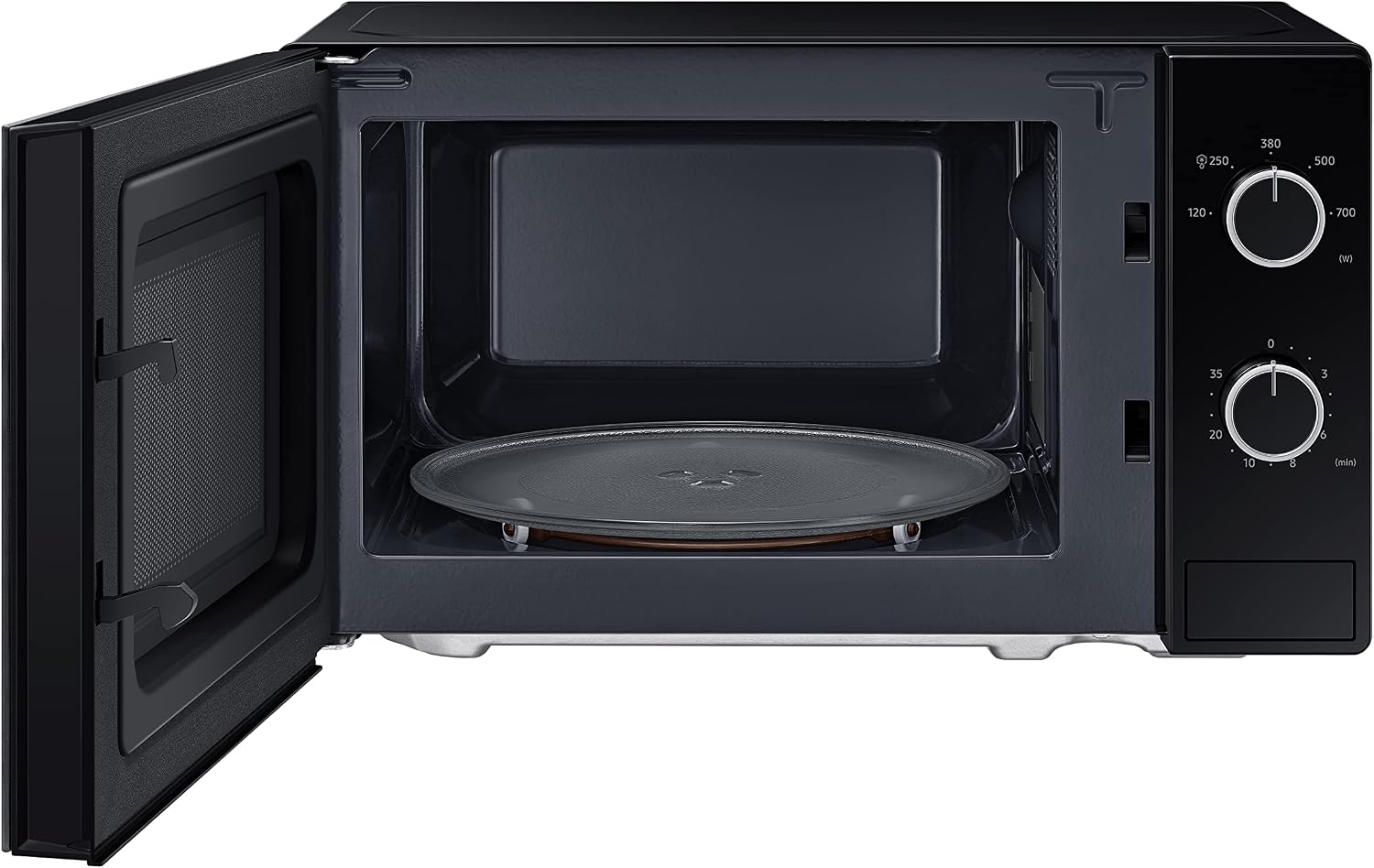 Samsung Forno a Microonde a Libera Installazione Cottura Essenziale, MS20A3010AL, Microonde 700 W, 20 L, 44l x 25,9h x 33,7p cm, Nero