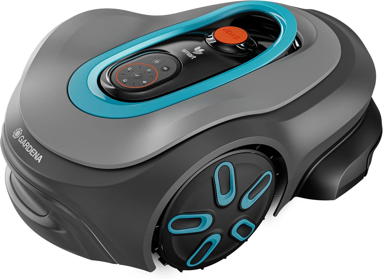Gardena Mähroboter, 600 m, Grau/Blau/Schwarz, smart SILENO pro ², für Rasenflächen bis ², LONA Intelligence, Trim-to-Edge