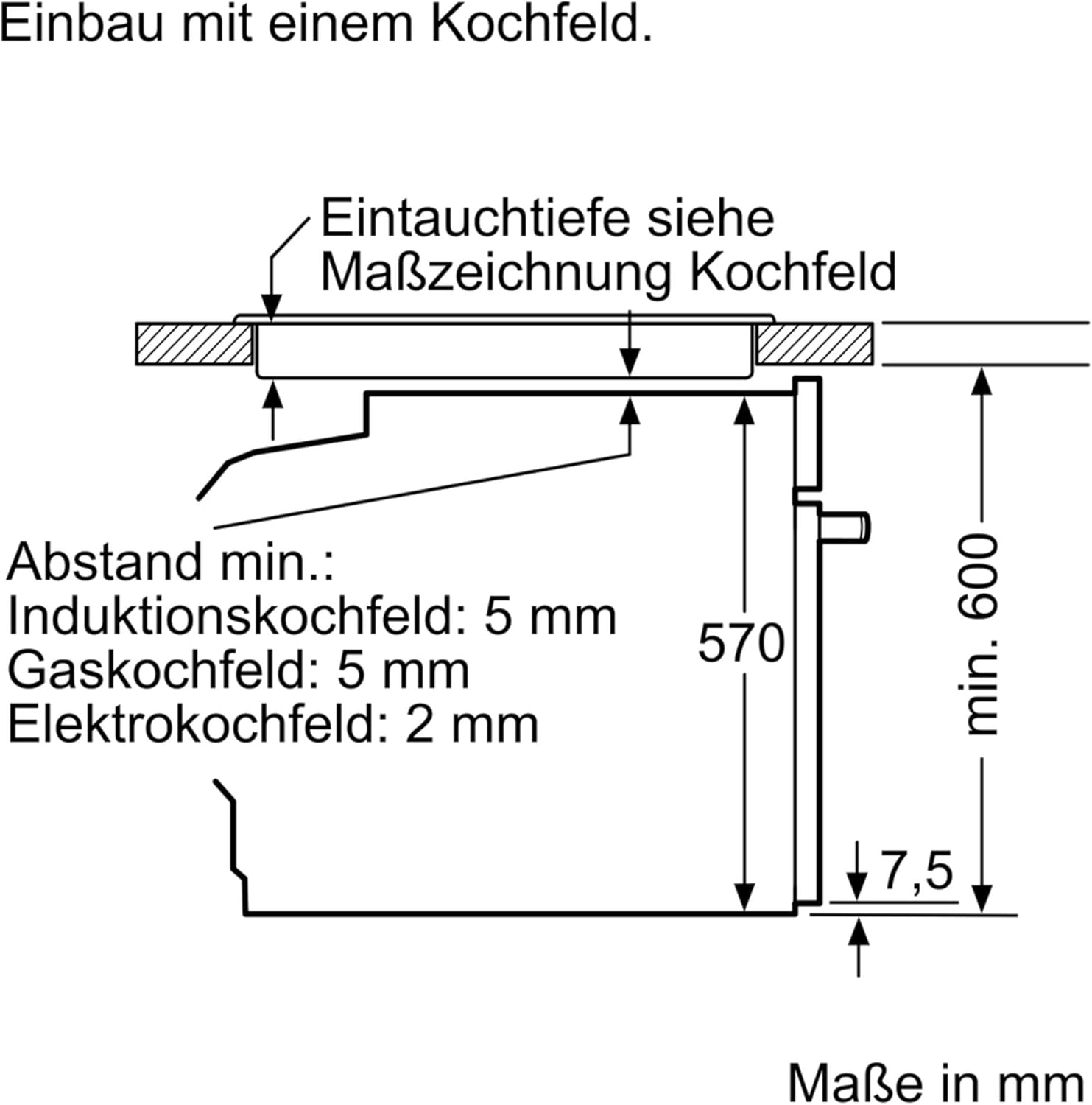Siemens EQ522IA00 iQ500 Herd-Glaskeramik-Kochfeld-Kombination herdgesteuert, 59,4 cm breit, granit Glanz-Emaille - einfache Reinigung, cookControl10 - Automatikprogramme