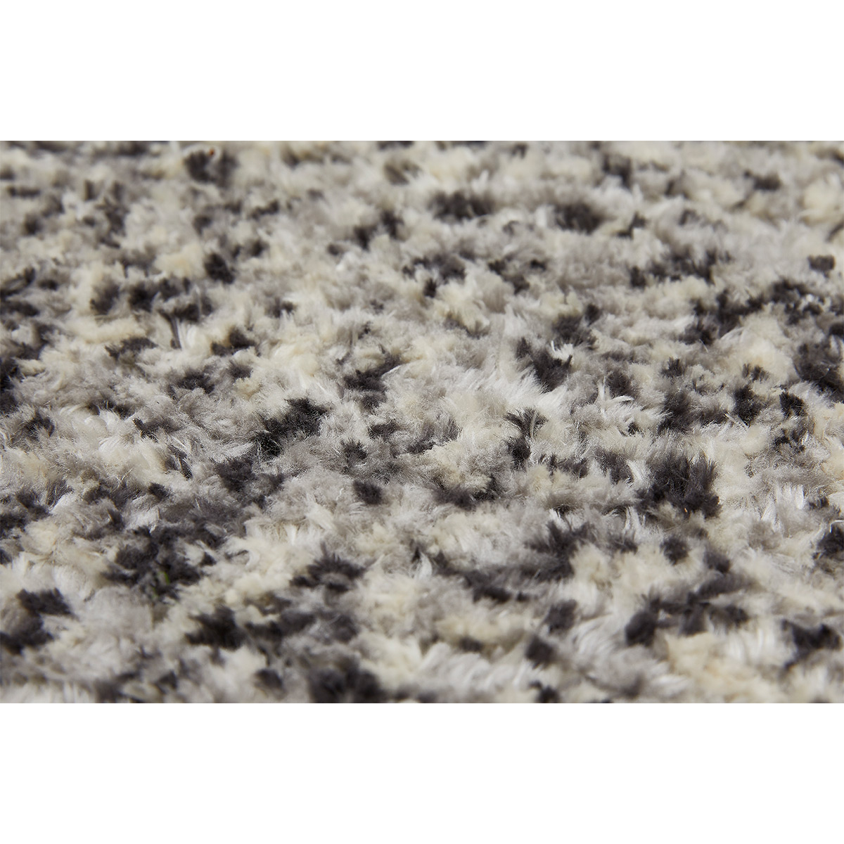 HOMCOM Hochflorteppich mit Fransen Grau 150 x 80 x 2,1 cm