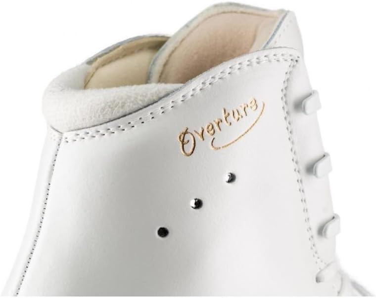 Edea Schlittschuhe Overture mit Rotation-Schlittschuhkufen, zum Eislaufen, Elfenbeinfarbe (Breite: C, Größe: 220)