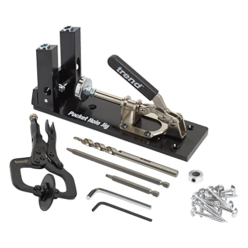 TREND Pocket Hole Jig   Sistema di giunzione veloce e semplice adattabile, PH/JIG : Fai da te