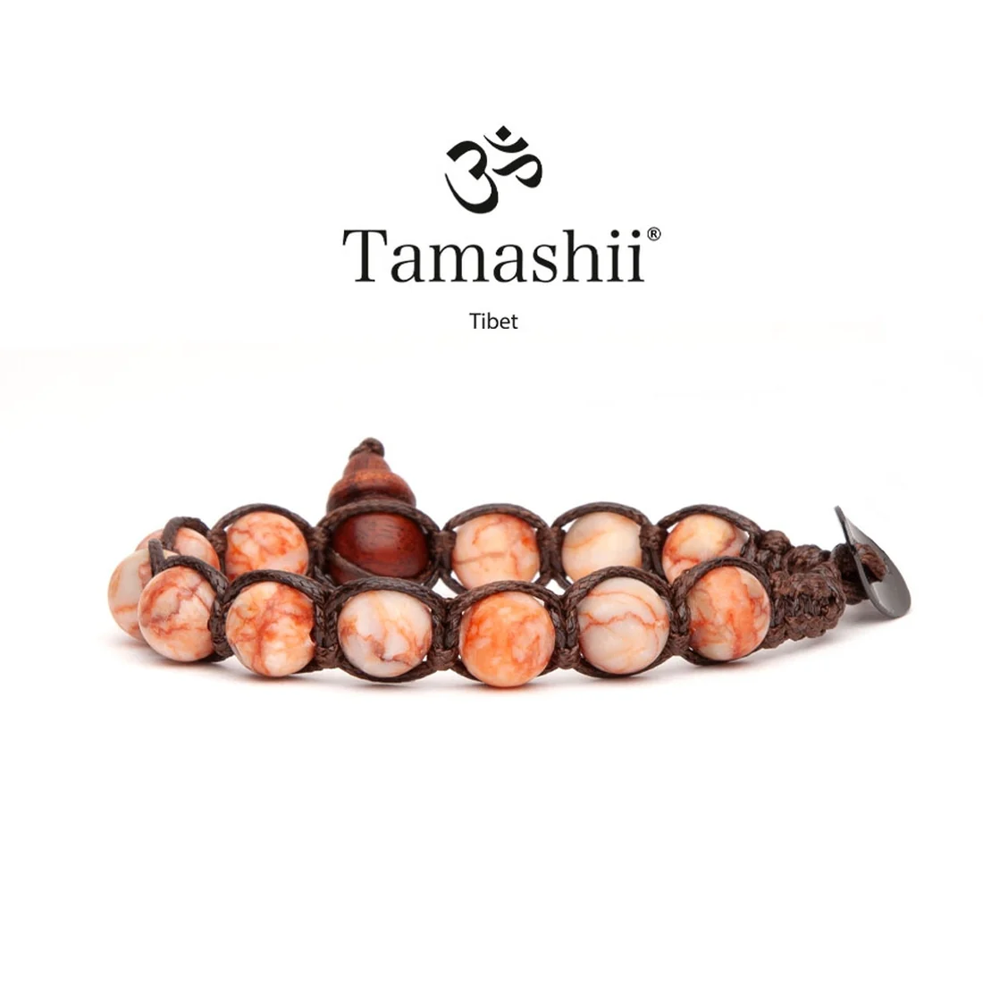 Bracciale Tamashii a un giro in red network stone BHS900-302