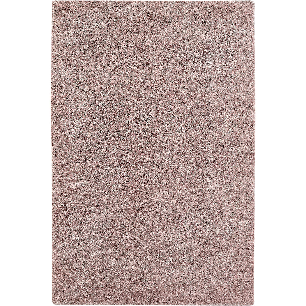 HOMCOM Hochflor Teppich Altrose 150 x 80 x 4 cm