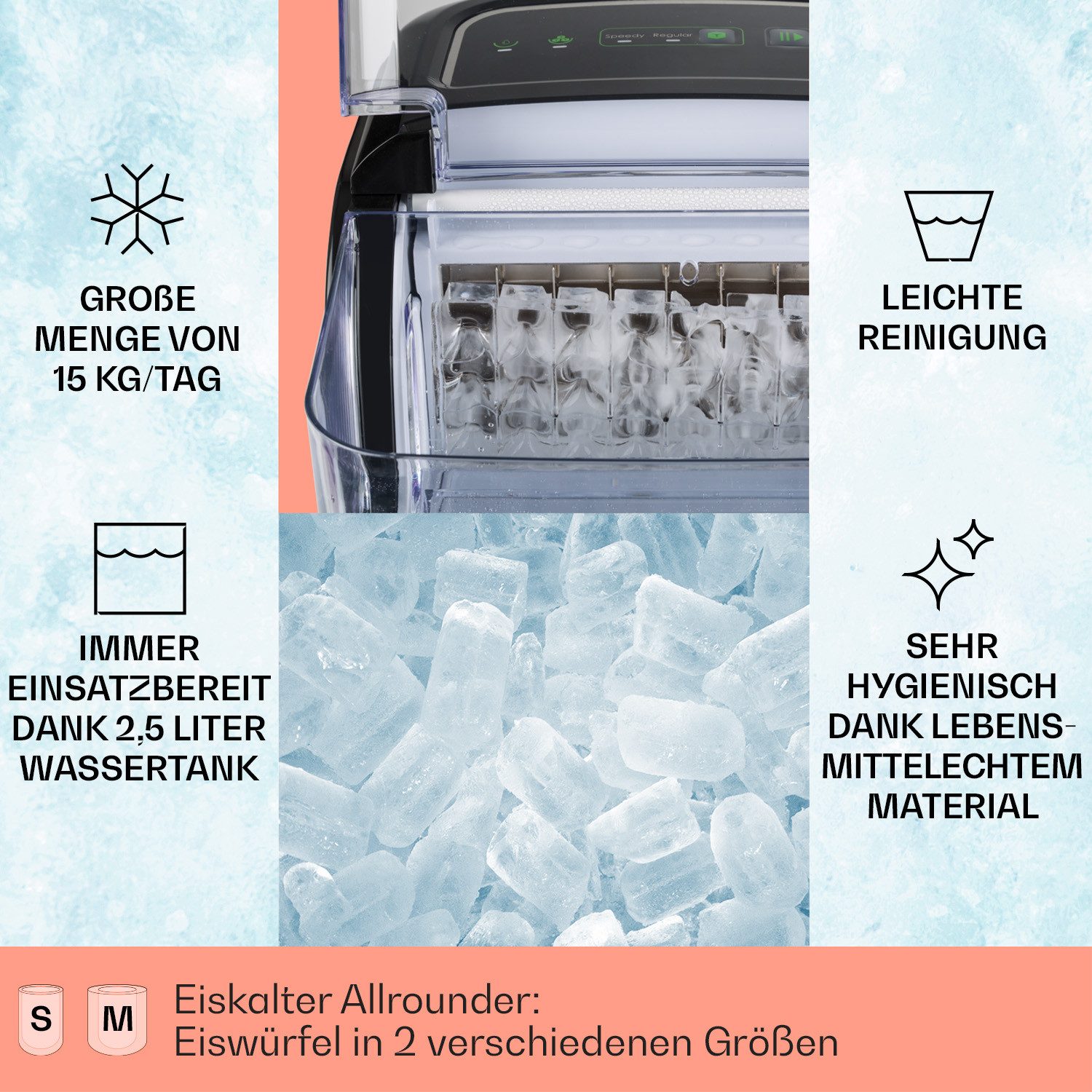 Eiswürfelmaschine Kristall