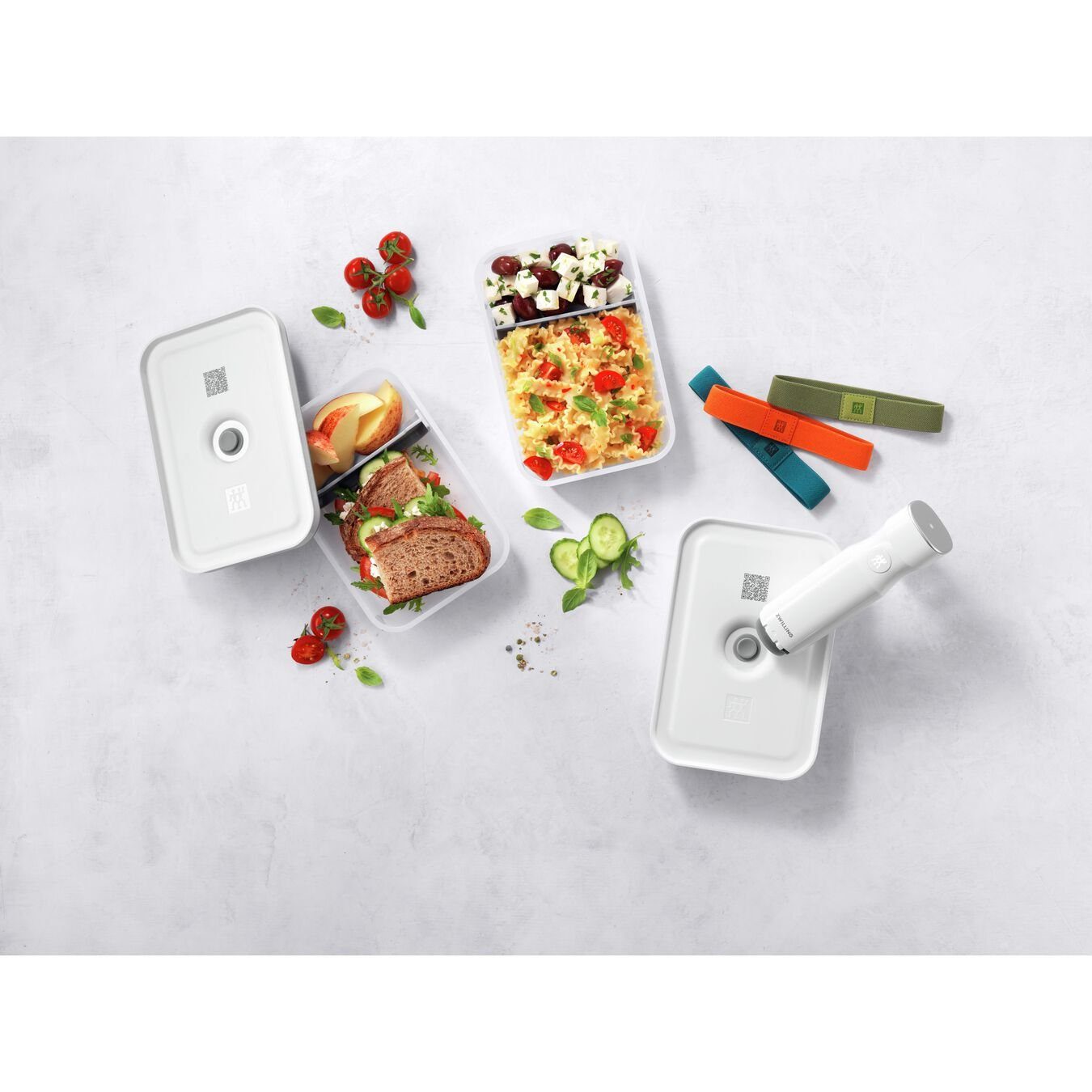 Vakuumierer ZWILLING Fresh & Save Vakuum Lunchbox Set, L flach / 6-tlg