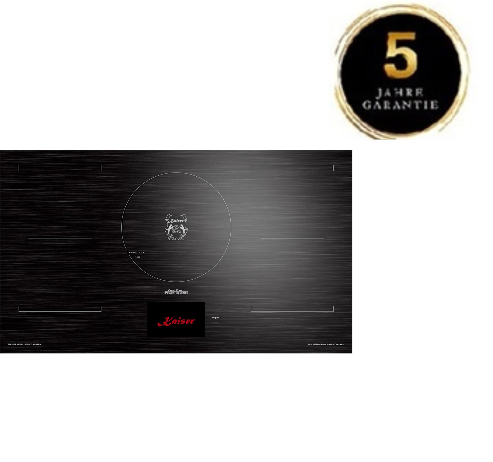 Induktions-Kochfeld KCT 9140 FI Inkl. 5 Jahres Garantie, Induktionskochfeld 90 cm TFT Display, FREE Zone, Autark