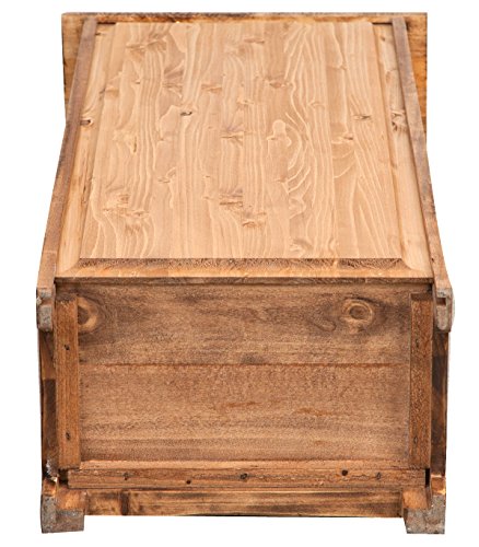 Biscottini Vetrinetta Country 41x26x99 cm   Mobile in Legno massello di Tiglio Finitura Naturale   Made in Italy : Amazon.it: Casa e cucina
