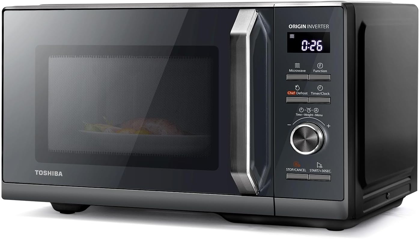 Toshiba MW2-MM20P(WH) - Forni a microonde standard, 20 Litri, 800 W, 5 livelli di potenza con pratica funzione di scongelamento, illuminazione a LED interno/Bianco