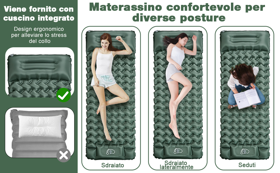materasso campeggio materassino campeggio autogonfiabile tenda gonfiabile materassino gonfiabile 
