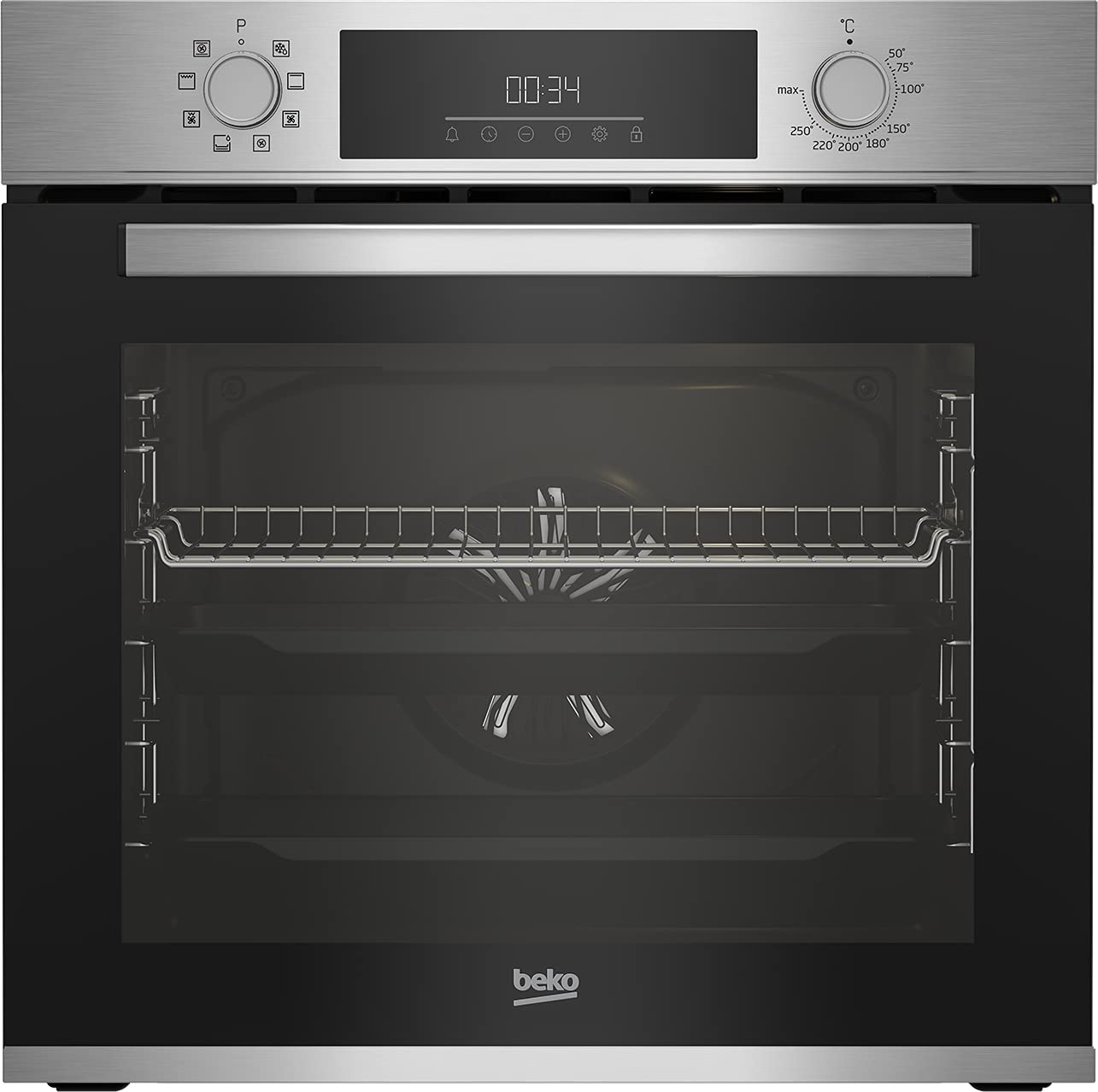 Einbau-Backofen 60 cm mit 72 l Volumen, 8 Heizarten und Dampfreinigung SteamShine, AeroPerfect für gleichmäßiges Backen