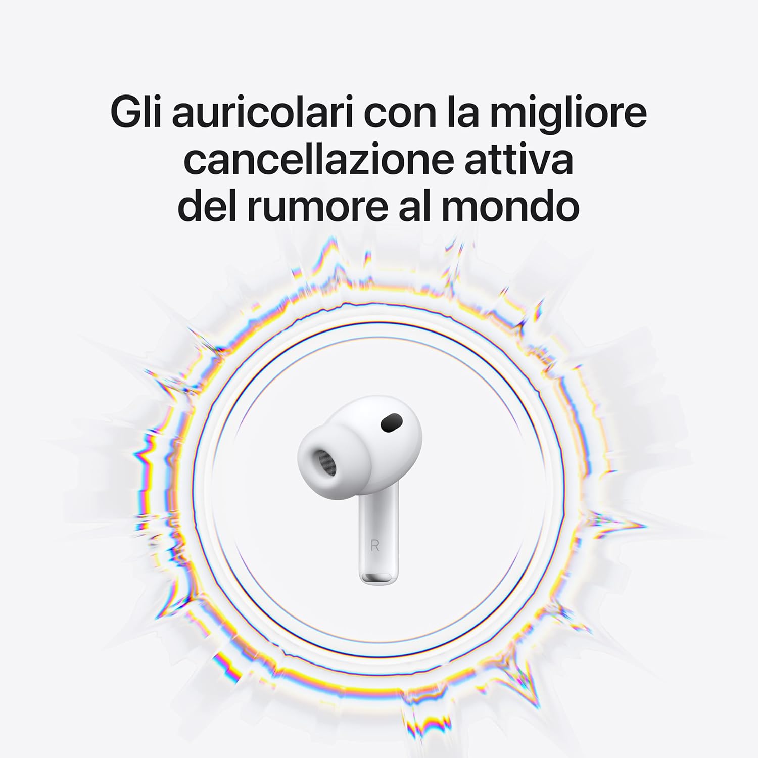 AirPods Pro 3, Cancellazione attiva del rumore, Rilevamento a frequenza cardiaca, Cuffie Bluetooth, Audio spaziale, Suono ad alta fedeltà, Ricarica USB-C​​​​​​​