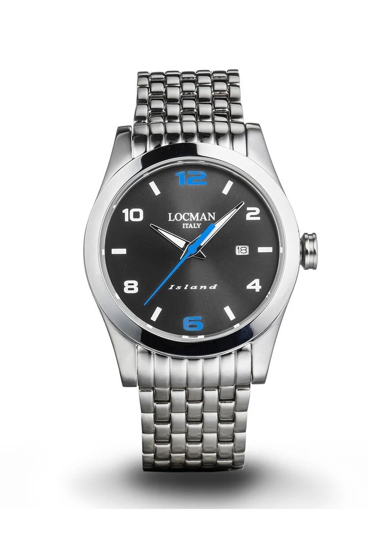 Orologio Locman Island antracite bracciale acciaio 0613A20S-00ANSKB0