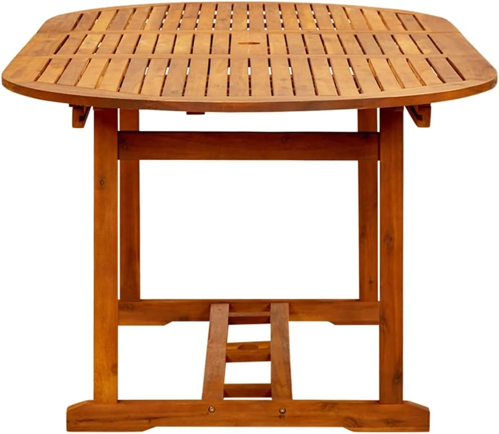vidaXL Extendable Outdoor Table Garden Furniture Coffee Table Dining Table Patio Furniture Patio Acacia Wood