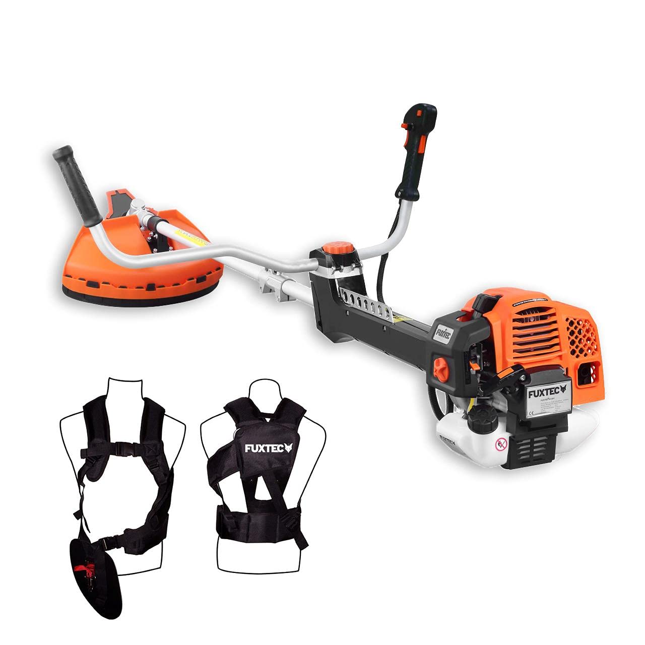 FUXTEC Benzin Motorsense FXPS162 62 ccm 3,5 PS Zweitakt Antivibrationssystem für Garten und Rasenpflege