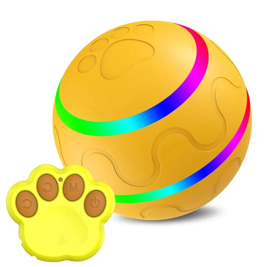 Interactive Motion-Activated Pet Ball �C Remote Control, LED Lights & 5�C6 Hour Battery