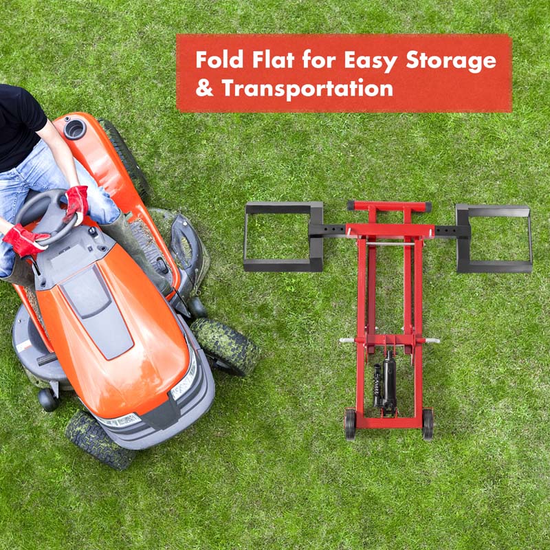 Eletriclife Hydraulic Lawnmower Lift Jack for Tractors and Zero Turn Riding Lawn Mowers