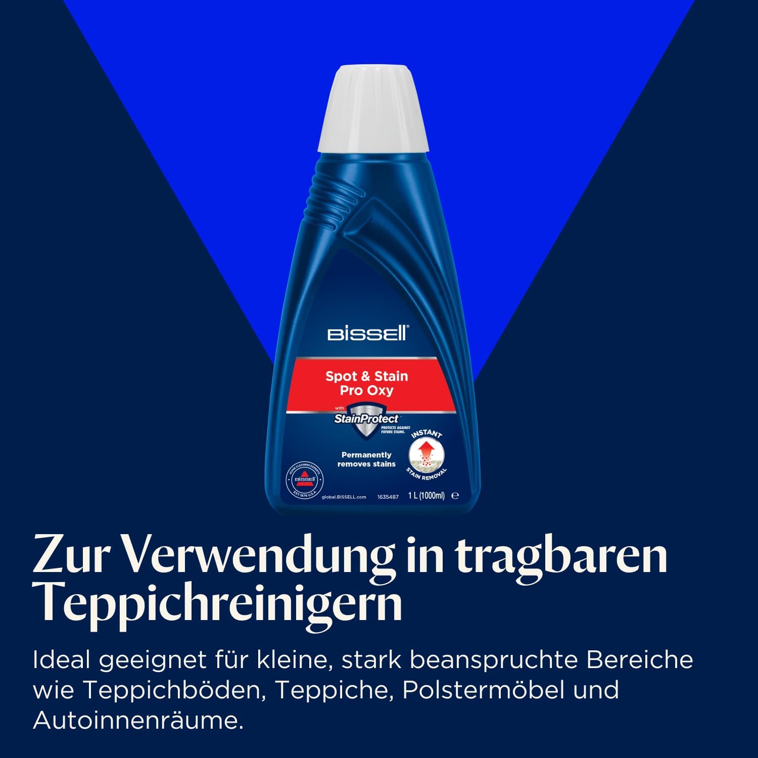 BISSELL SpotClean HydroSteam | Fleckenreiniger für Hartnckige Flecken | Dampft, Schrubbt und Saugt | Mehrflchen-Fleckenentfernung | Schnelltrocknend | Dampfmodus | HydroSteam Technologie | 3689N