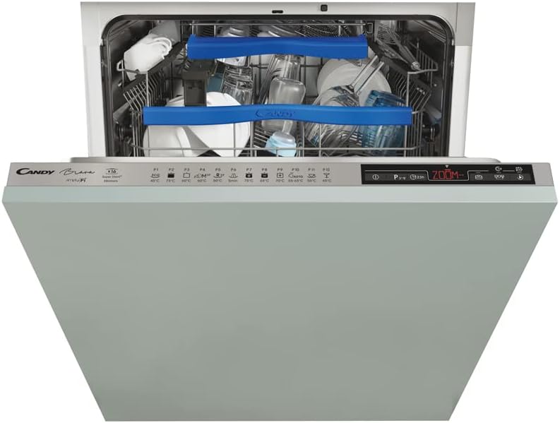 Candy Brava CELDIMN 4S622PSE Fully built-in dishwasher 60 cm, 16 place settings, Energy Class C, Wi-Fi connectivity, Colour Grey