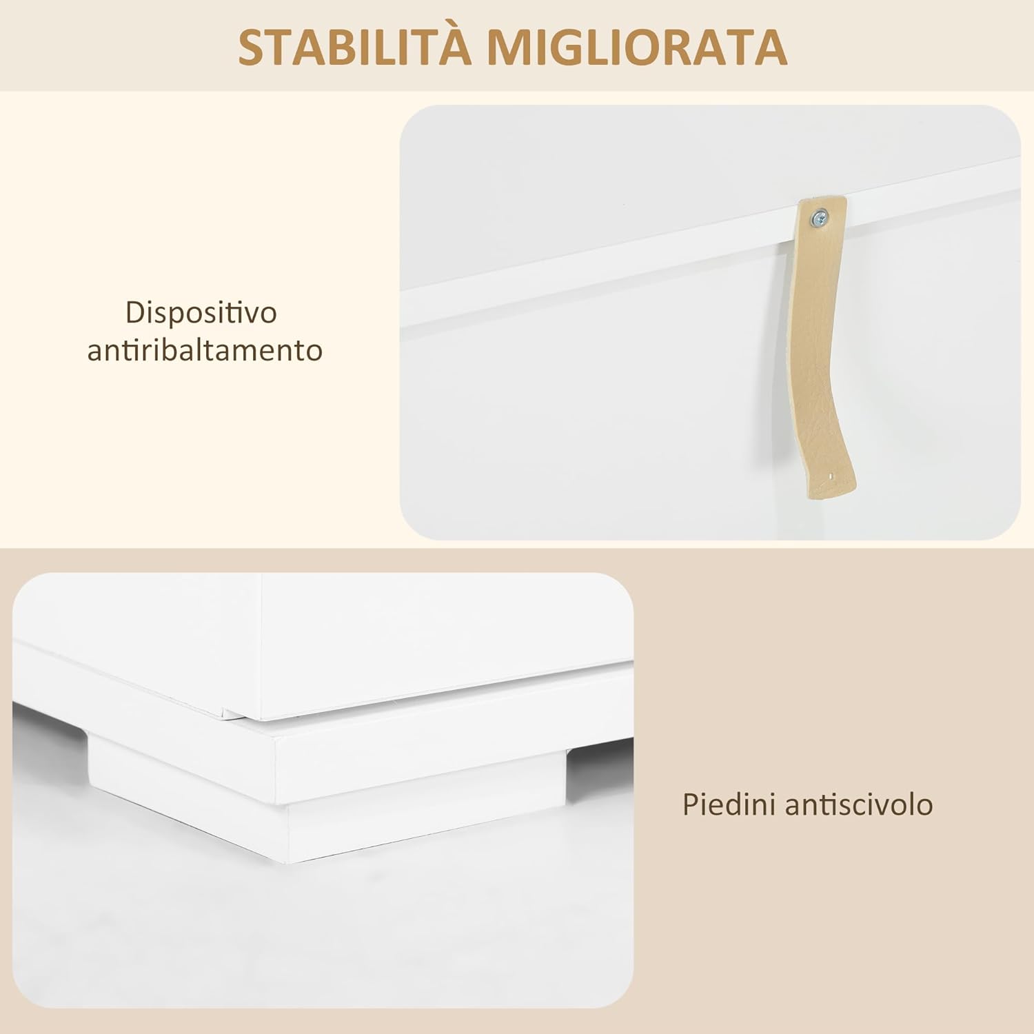 HOMCOM Credenza Moderna con Luce LED Regolabile con Telecomando, Mobile da Salotto con 4 Cassetti e 2 Armadietti, 120x34x70 cm, Bianco