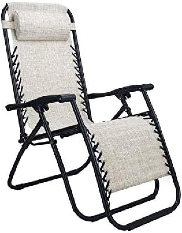 Totò Piccinni Sedia GRAVITY Sdraio da Giardino Poltrona Relax Pieghevole Salvaspazio Tubolari Acciaio 24mm Reclinabile Tessuto in Textilene, Mare Spiaggia Piscina Arredo Esterno (Rosso)