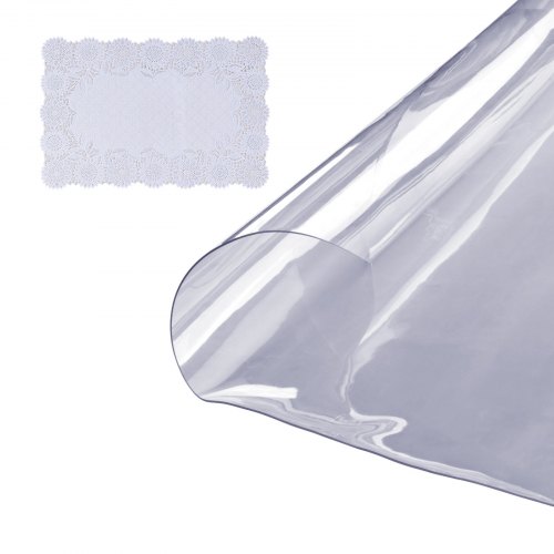 VEVOR Tischfolie Tischschutz Transparent 1,5 mm Dicke, φ 1230 mm Tischschutz-Folie PVC Runde Tischdecke Tischfolie Abwaschbar Verschleißfest Hitzebeständig Wasserdichte Tisch-Schutzfolie Wohnzimmer